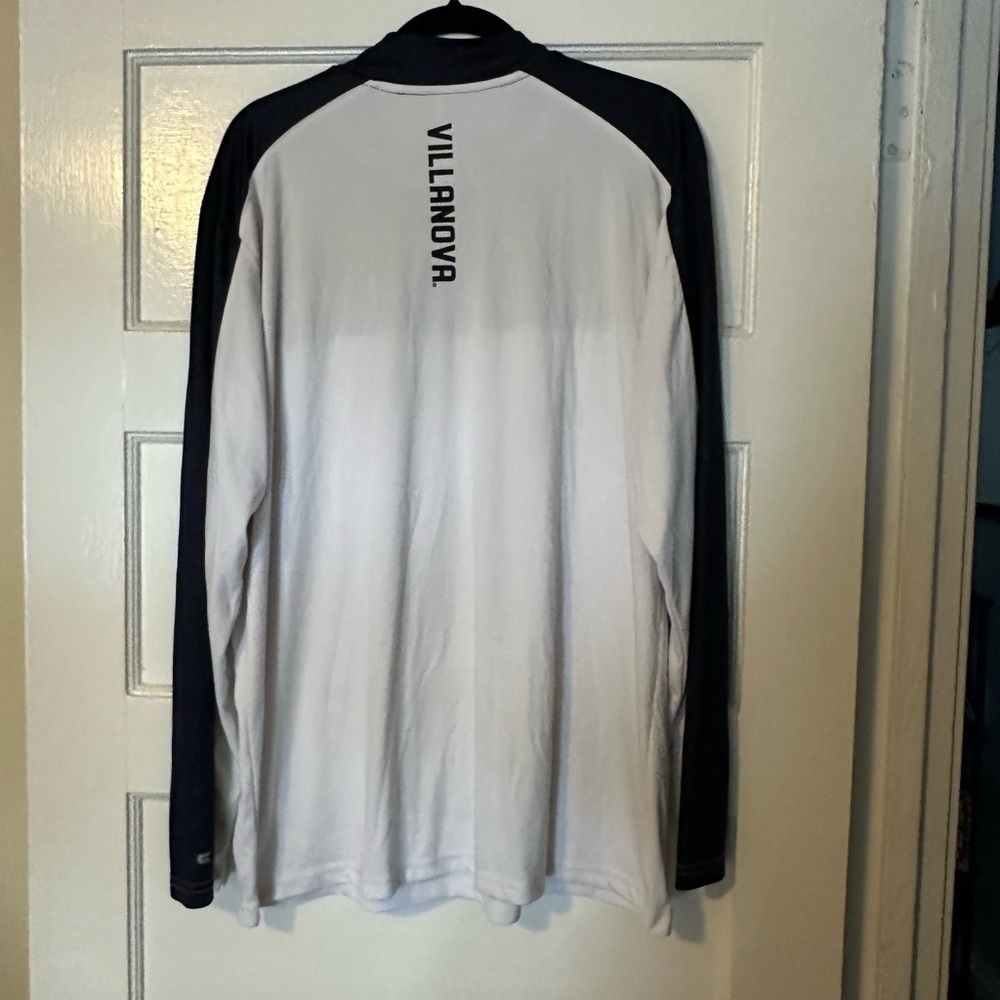 Villanova Basketball Colosseum Navy White Athletic Quarter Zip Jacket Mens XL - Picture 6 of 8